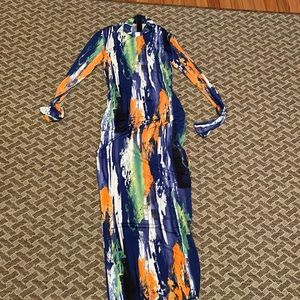 Boutique multi color fitted dress